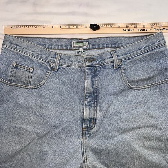 GUESS Jean Shorts Mens Size 40 Baggy Jorts Hip Hop Dad True Vintage Streetwear - Picture 6 of 13
